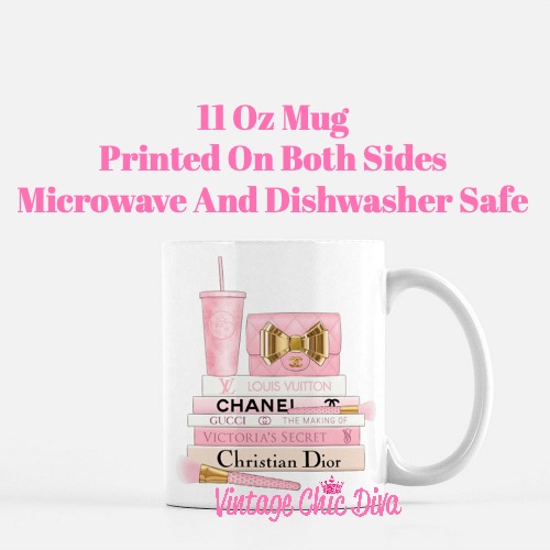 Pink Love Chanel Starbuck Set36 Coffee Mug-