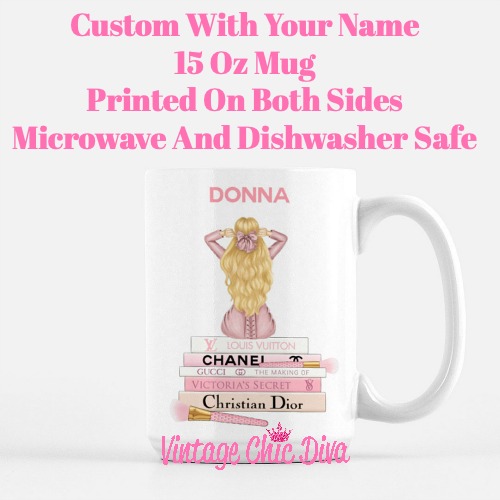 Pink Love Fashion Girl17 Coffee Mug-
