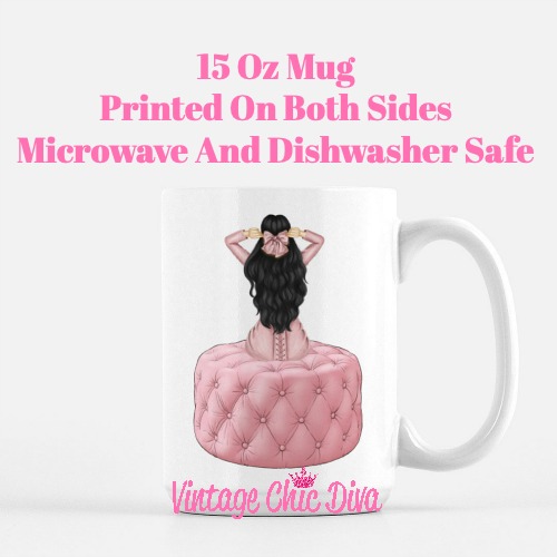 Pink Love Fashion Girl21 Coffee Mug-