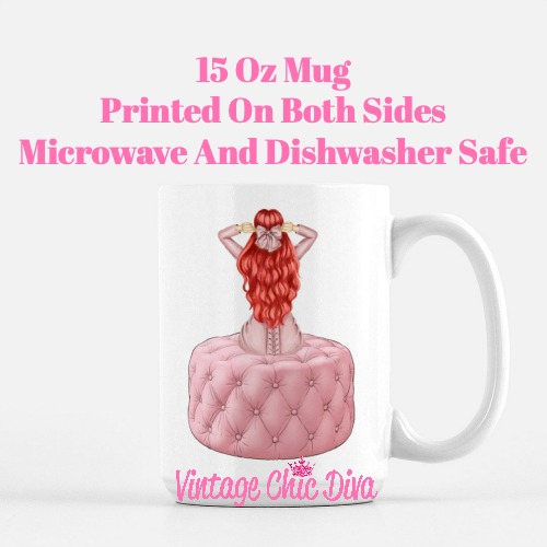 Pink Love Fashion Girl23 Coffee Mug-