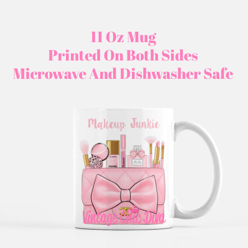 Pink Love Makeup Bag19 Coffee Mug-