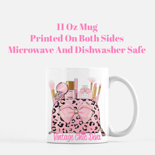 Pink Love Makeup Bag7 Coffee Mug-