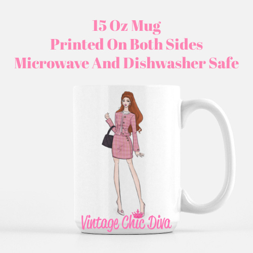 Pink Paris Fashion Girl2 Coffee Mug-