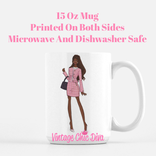 Pink Paris Fashion Girl5 Coffee Mug-