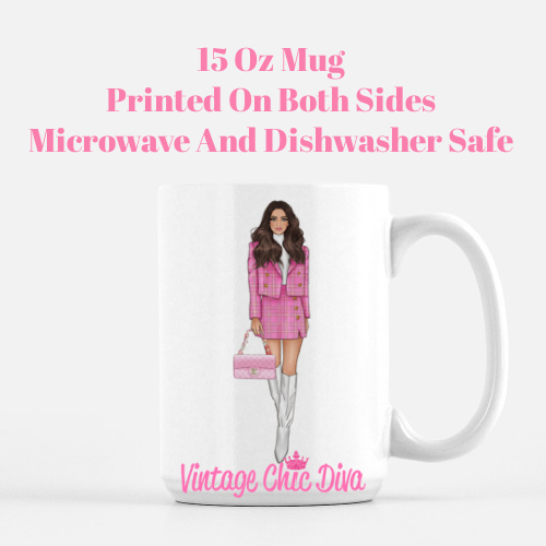 Pink Paris Girl5 Coffee Mug-