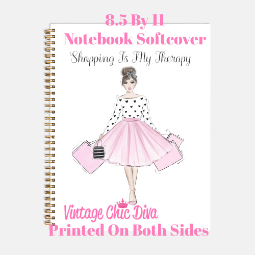 Pink Shopper Girl2 Notebook-