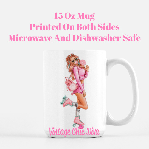 Pink Skater Girl3 Coffee Mug-