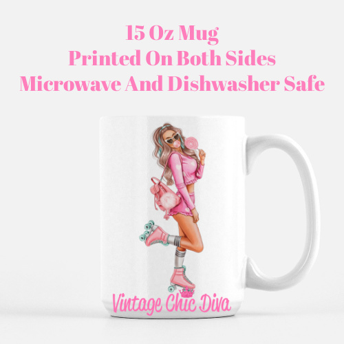 Pink Skater Girl4 Coffee Mug-