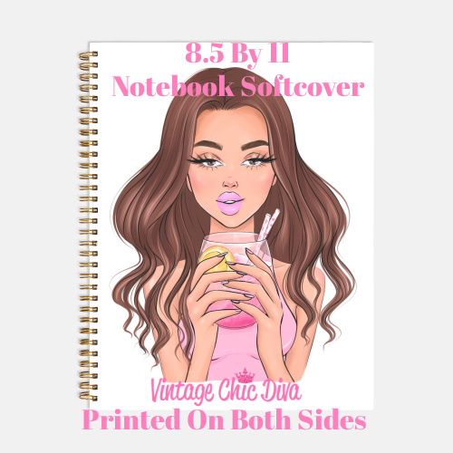 Pink Summer Girl2 Notebook-