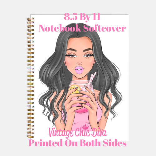Pink Summer Girl8 Notebook-