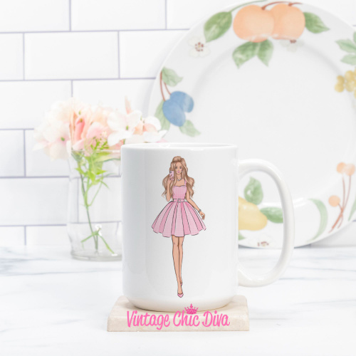 Pink Summer Girls1 Coffee Mug-