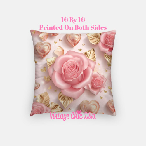 Pretty Hearts4 Pillow Case-