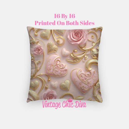 Pretty Hearts6 Pillow Case-