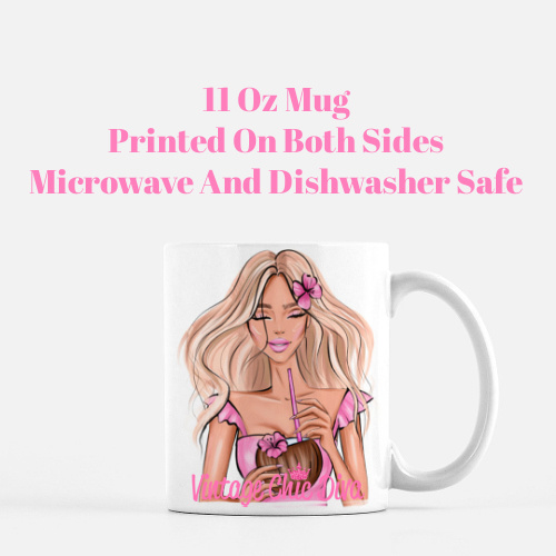Summer Drink Girl3 Coffee Mug-