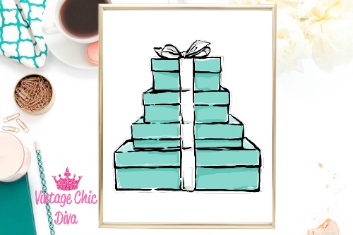 Tiffany Boxes White Background-