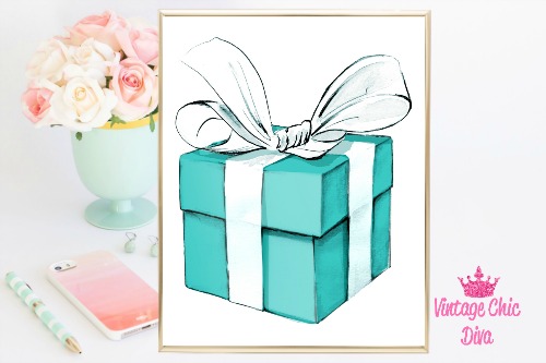 Tiffany Box White Background-