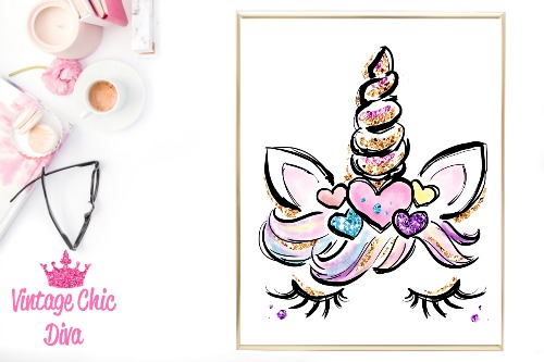 Unicorn Lashes White Background-