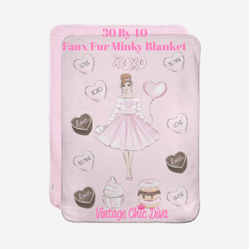 Val Day Girl Set1 Blanket-