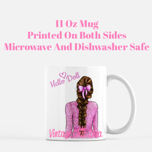 Valentine Bow Girl7 Coffee Mug-