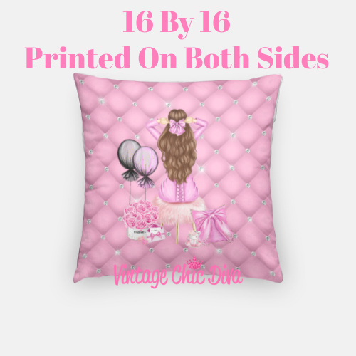 Valentine Glam Girl2 Pillow Case-