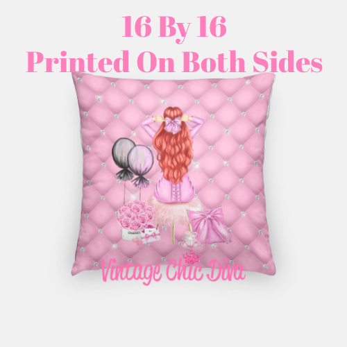 Valentine Glam Girl3 Pillow Case-