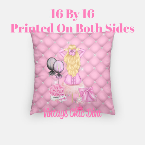 Valentine Glam Girl4 Pillow Case-