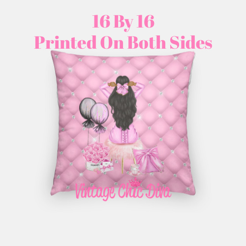 Valentine Glam Girl5 Pillow Case-