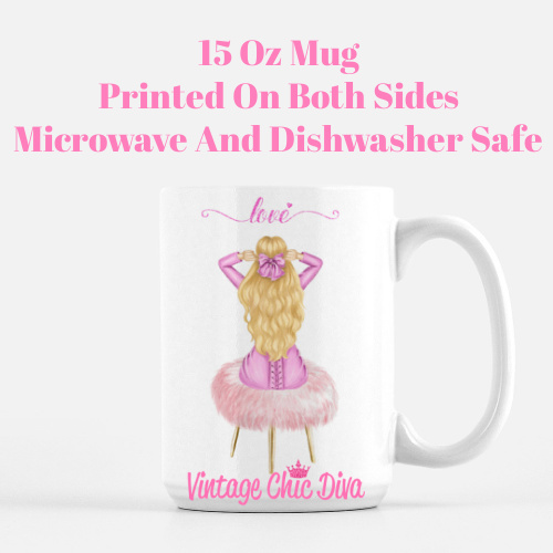 Valentine Glam Girl7 Coffee Mug-