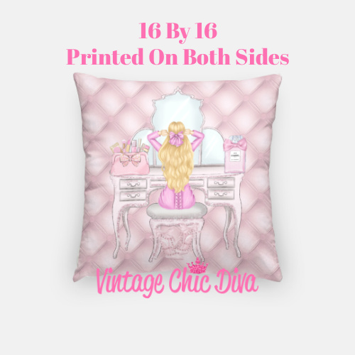 Vanity Fashion Girl3 Pillow Case-