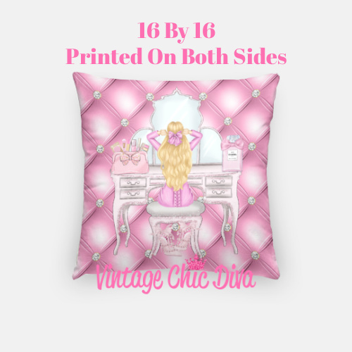 Vanity Fashion Girl7 Pillow Case-